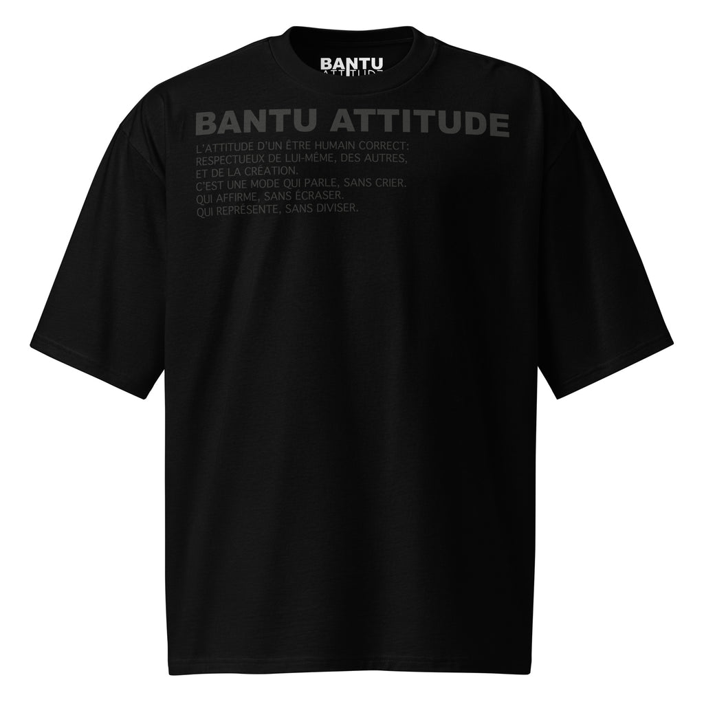BANTU ATTITUDE T-shirt lourd oversize